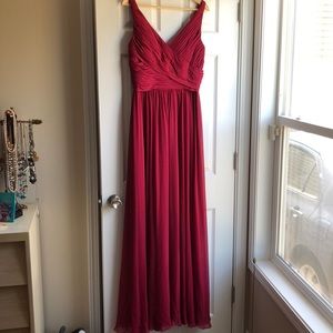 Burgundy bridesmaid dress!